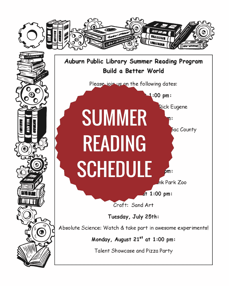 Summer Reading Schedule
